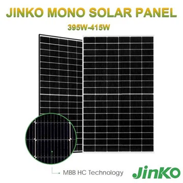 What is the efficiency improvement of a 415W solar panel compared to older models?