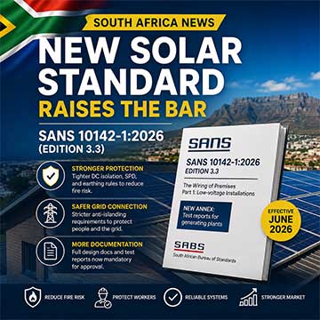 South Africa's New Solar Rulebook: What SANS 10142-1:2026 (Edition 3.3) Means...