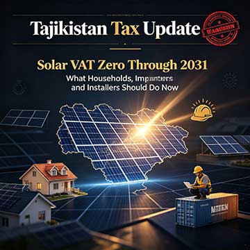 Tajikistan Waives VAT On Solar Equipment Through 2031: What Households, Impor...